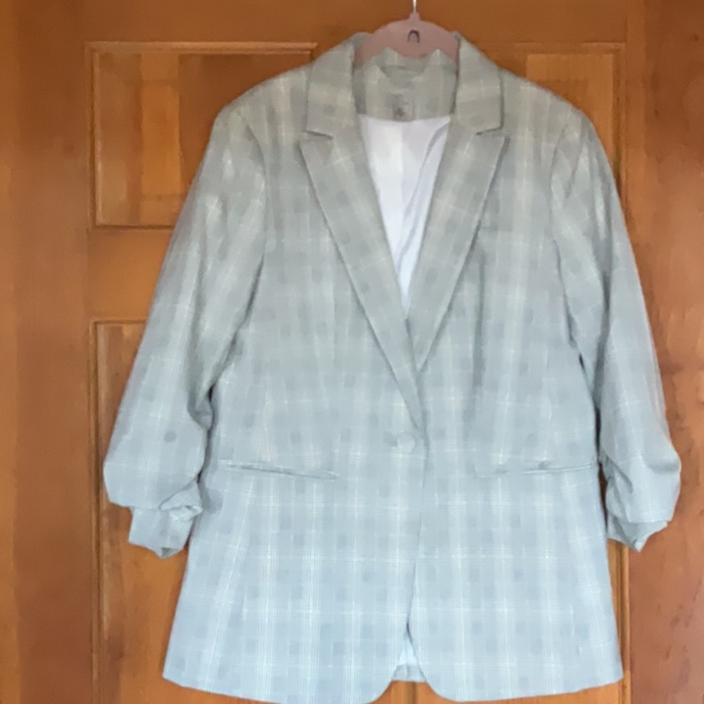 Plaid Blazer Jacket